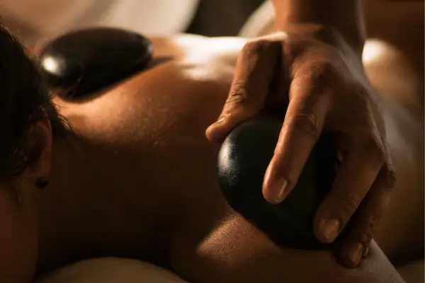 Hot stone massage therapy