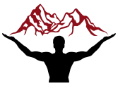 Empowered Bodywork logo with mountain silhouette